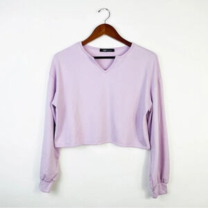 YMI COLLECTIONS Purple Fleece‎ Loungewear Top